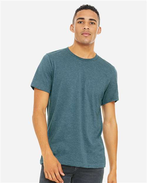 BELLA + CANVAS CVC Jersey Tee - Heather Deep Teal