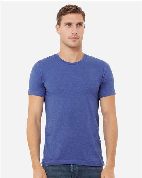 BELLA + CANVAS CVC Jersey Tee - Heather True Royal