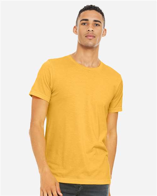 BELLA + CANVAS CVC Jersey Tee - Heather Yellow Gold