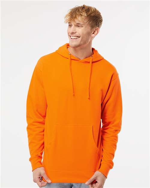 Independent Trading Co. Unisex Midweight Hooded Sweatshirt - Safety Orange