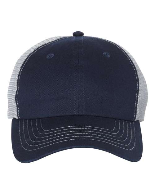 Valucap Contrast-Stitch Mesh-Back Cap