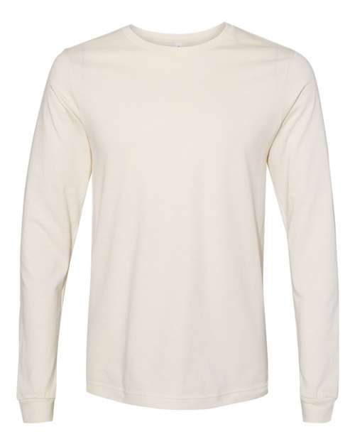 BELLA + CANVAS Unisex Jersey Long Sleeve Tee - Natural