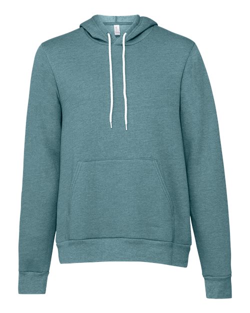 BELLA + CANVAS Unisex Sponge Fleece Hoodie Sweatshirt - Heather Deep Teal