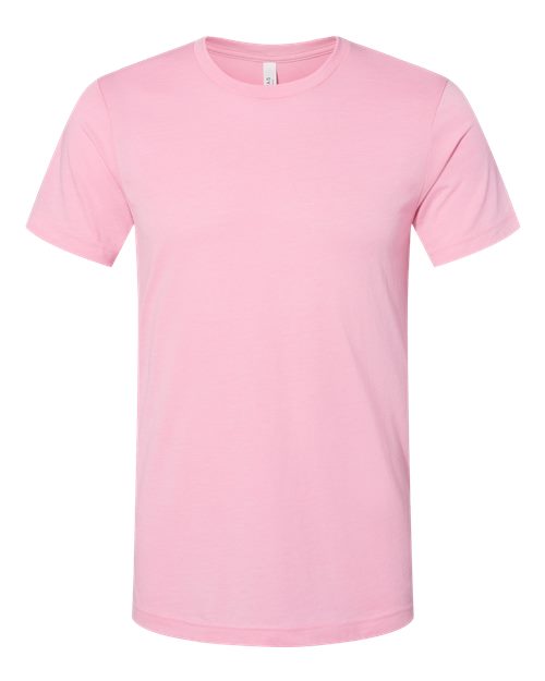 BELLA + CANVAS CVC Jersey Tee - Heather Bubble Gum