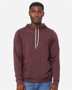 BELLA + CANVAS Unisex Sponge Fleece Hoodie Sweatshirt - Heather Maroon