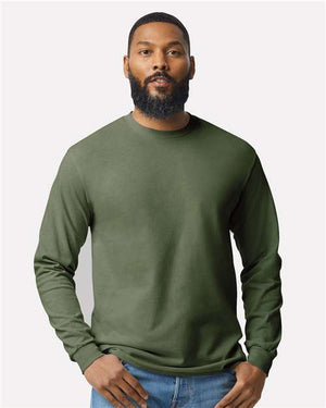 Gildan Unisex Heavy Cotton™ Long Sleeve T-Shirt - Military Green