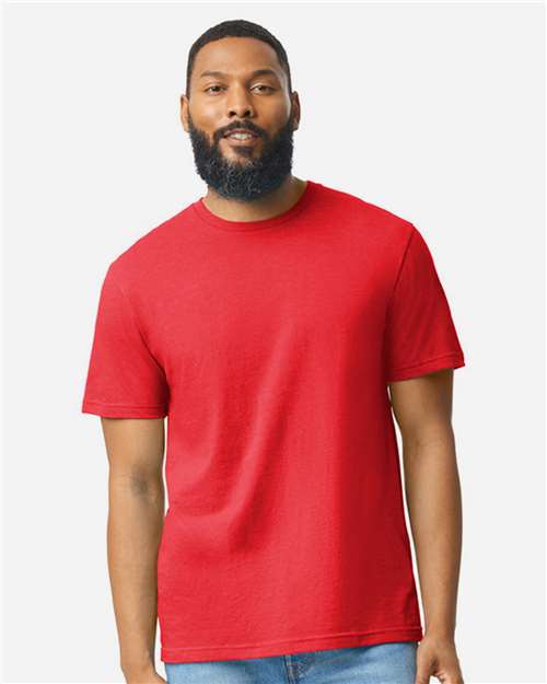Gildan Unisex Softstyle® CVC T-Shirt - Red Mist