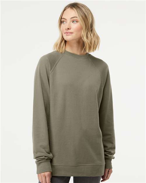 Independent Trading Co. Unisex Icon Lightweight Loopback Terry Crewneck Sweatshirt