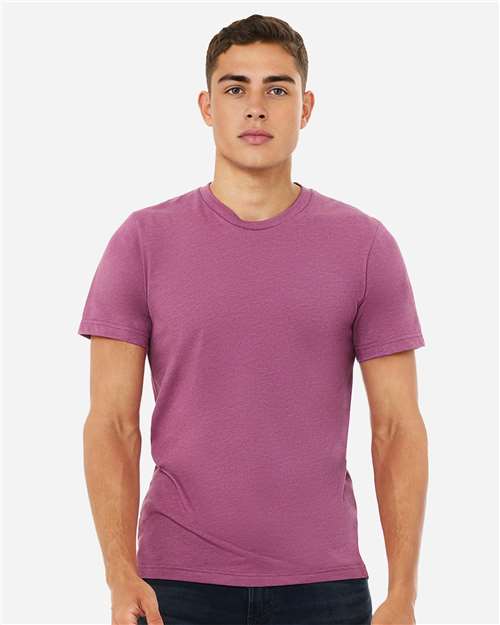 BELLA + CANVAS CVC Jersey Tee - Heather Magenta