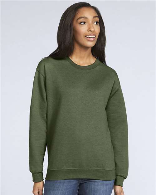 Gildan Unisex Softstyle® Midweight Crewneck Sweatshirt - Military Green