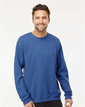 M&O Unisex Crewneck Fleece - Heather Royal