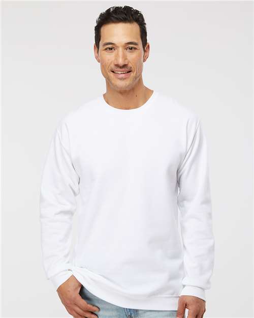 M&O Unisex Crewneck Fleece - White