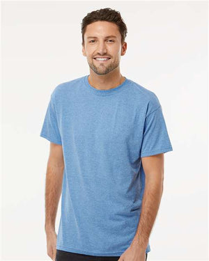 M&O Men's Gold Soft Touch T-Shirt - Light Blue Heather