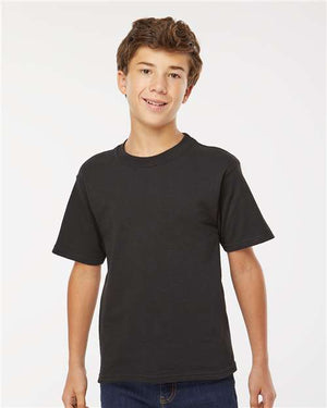 M&O Youth Gold Soft Touch T-Shirt - Black
