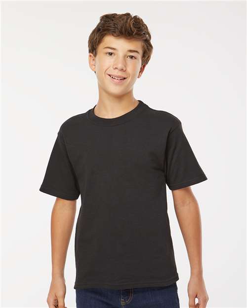 M&O Youth Gold Soft Touch T-Shirt - Black