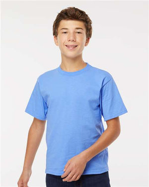 M&O Youth Gold Soft Touch T-Shirt - Carolina Blue