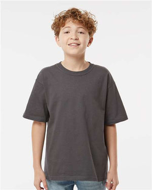 M&O Youth Gold Soft Touch T-Shirt - Charcoal