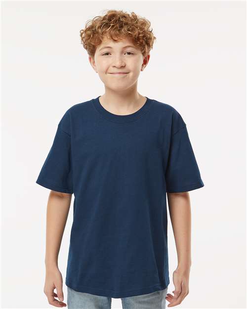 M&O Youth Gold Soft Touch T-Shirt - Deep Navy