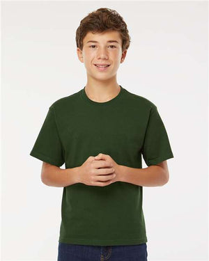 M&O Youth Gold Soft Touch T-Shirt - Forest Green