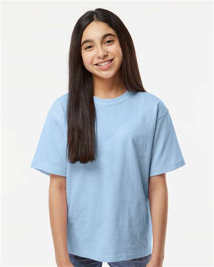 M&O Youth Gold Soft Touch T-Shirt - Light Blue