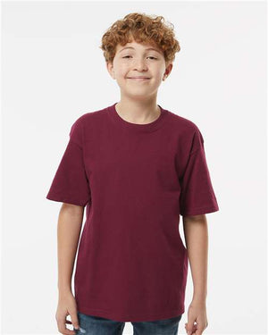 M&O Youth Gold Soft Touch T-Shirt - Maroon