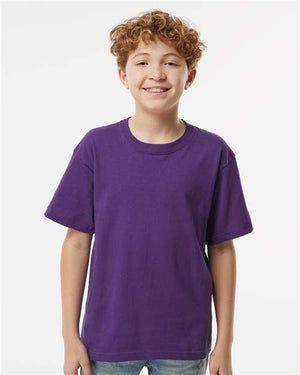 M&O Youth Gold Soft Touch T-Shirt - Purple