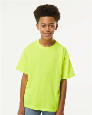 M&O Youth Gold Soft Touch T-Shirt - Safety Green