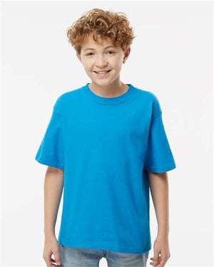 M&O Youth Gold Soft Touch T-Shirt - Sapphire
