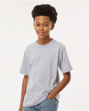 M&O Youth Gold Soft Touch T-Shirt - Sport Grey