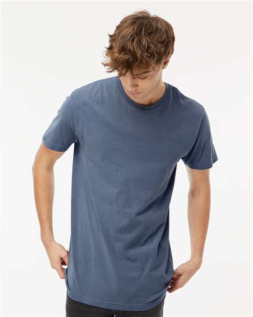 M&O Unisex Vintage Garment-Dyed T-Shirt - Blue Jean