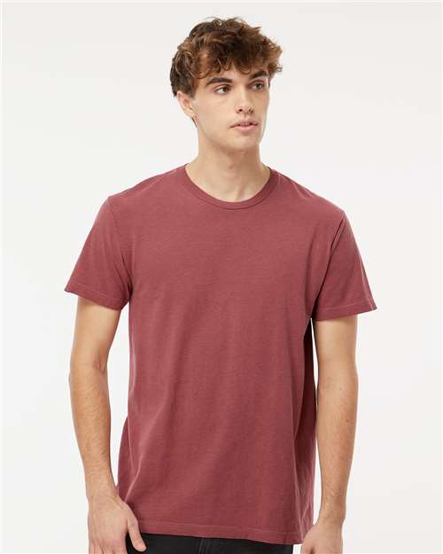 M&O Unisex Vintage Garment-Dyed T-Shirt - Brick