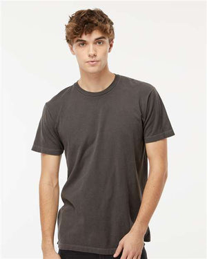 M&O Unisex Vintage Garment-Dyed T-Shirt - Charcoal