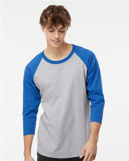M&O Raglan Three-Quarter Sleeve Baseball T-Shirt